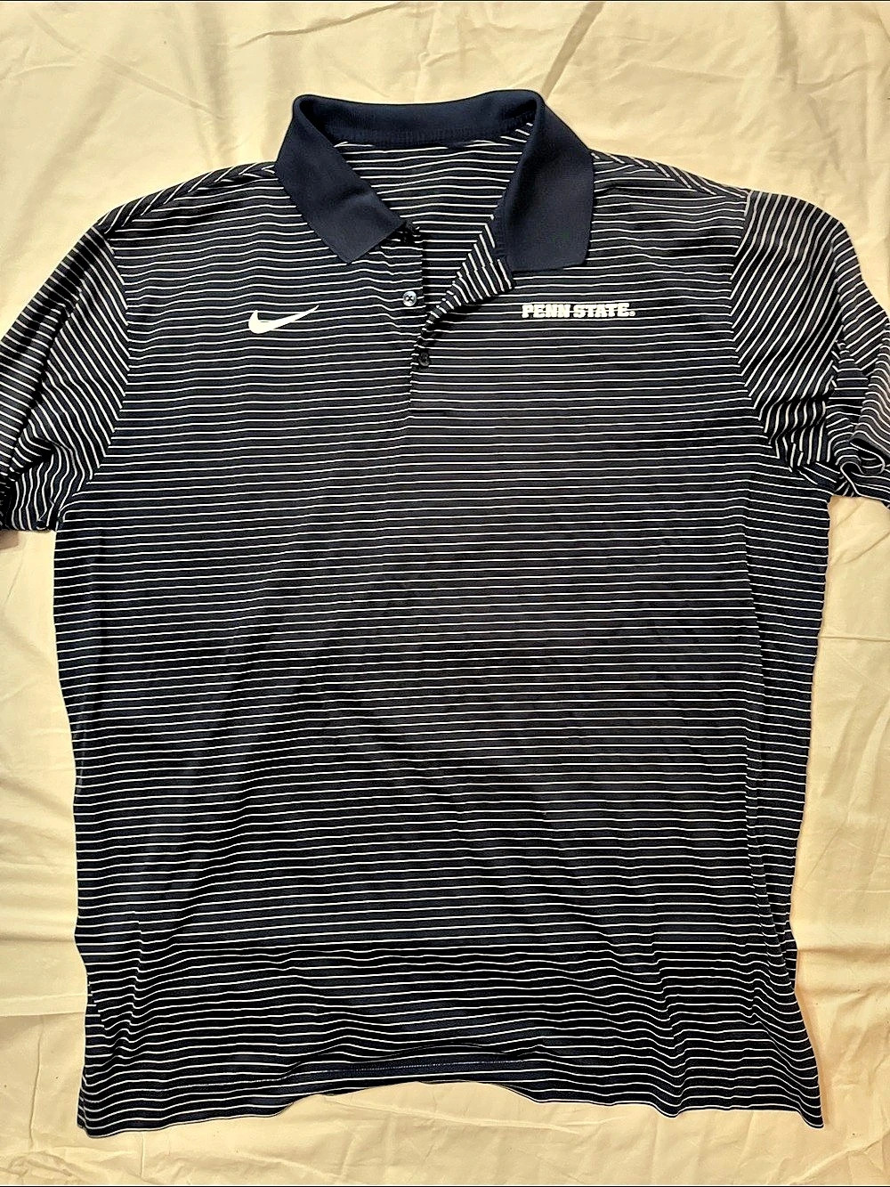 Nike Penn State Nittany Lions Primetime Victory Striped Dri-FIT Polo Dri-FIT
